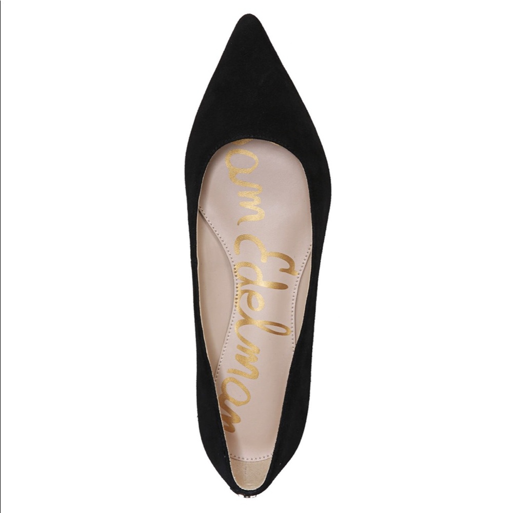 sam edelman pointed toe black flats